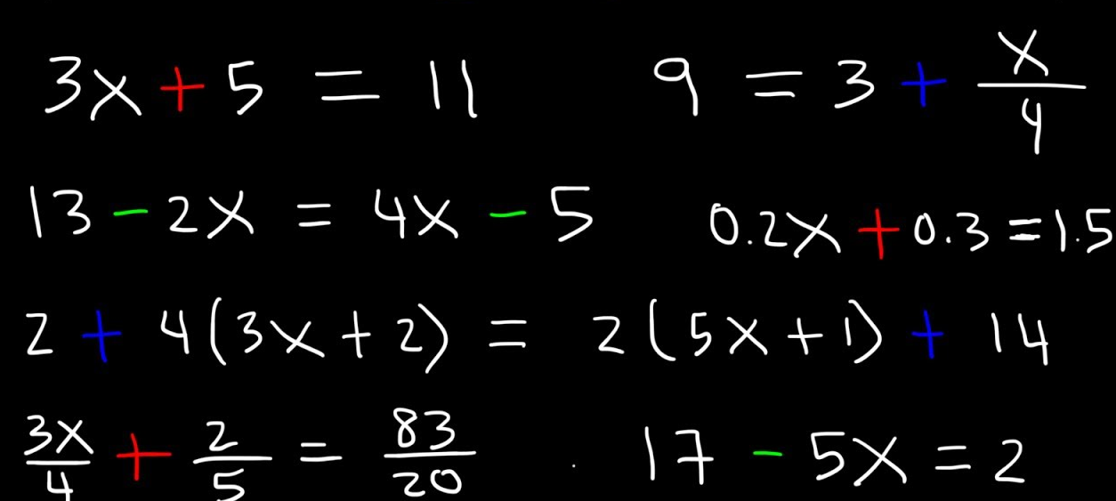 Линейное уравнение • СПАДИЛО