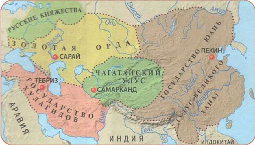 Алтын орда карта
