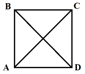Как найти диагональ любого четырехугольника