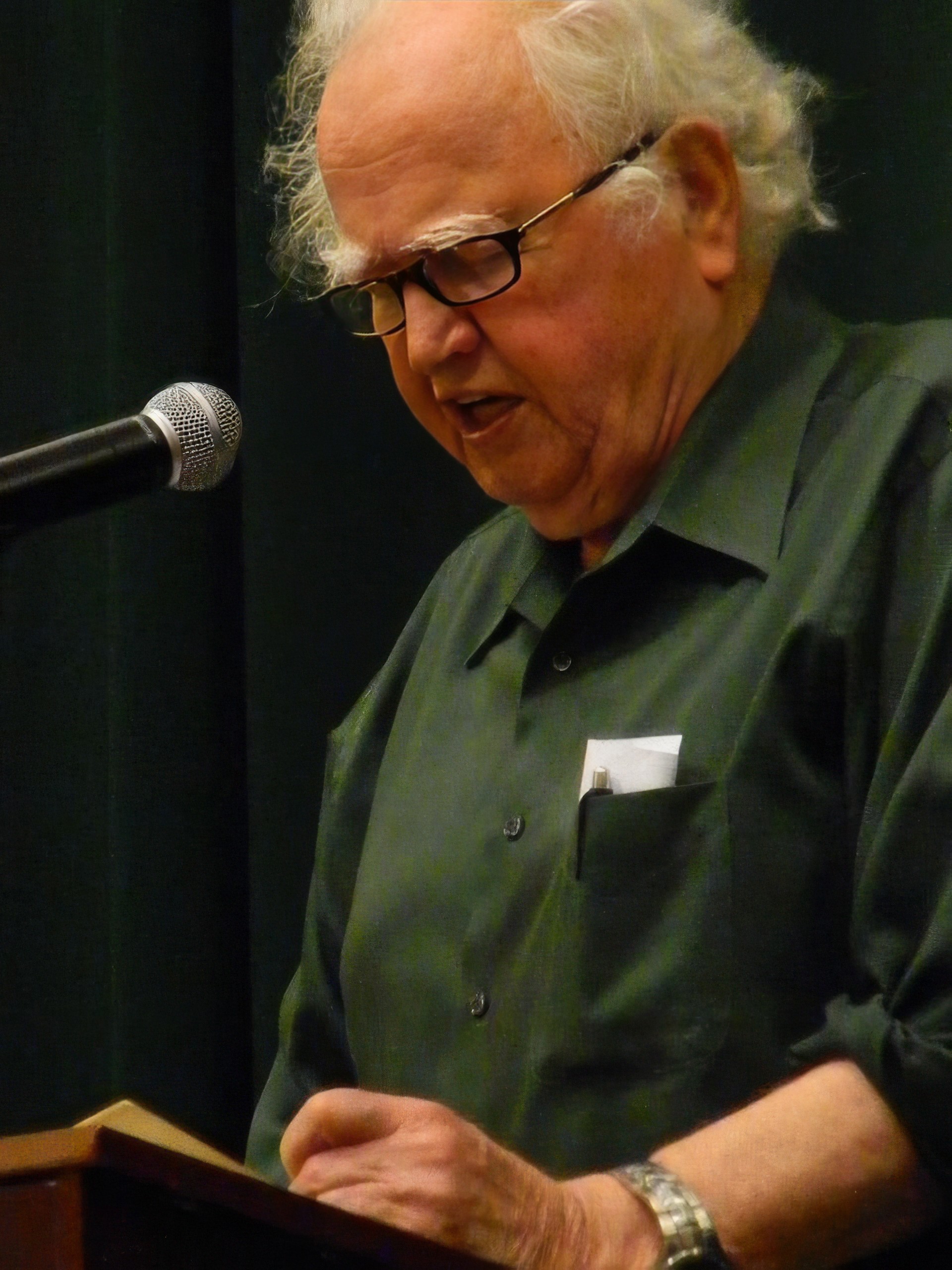 Мэлаки Маккорт в июне 2013 года на ежегодном мероприятии Barnes & Noble Tribeca в рамках ежегодной выставки, посвящённой Джеймсу Джойсу.