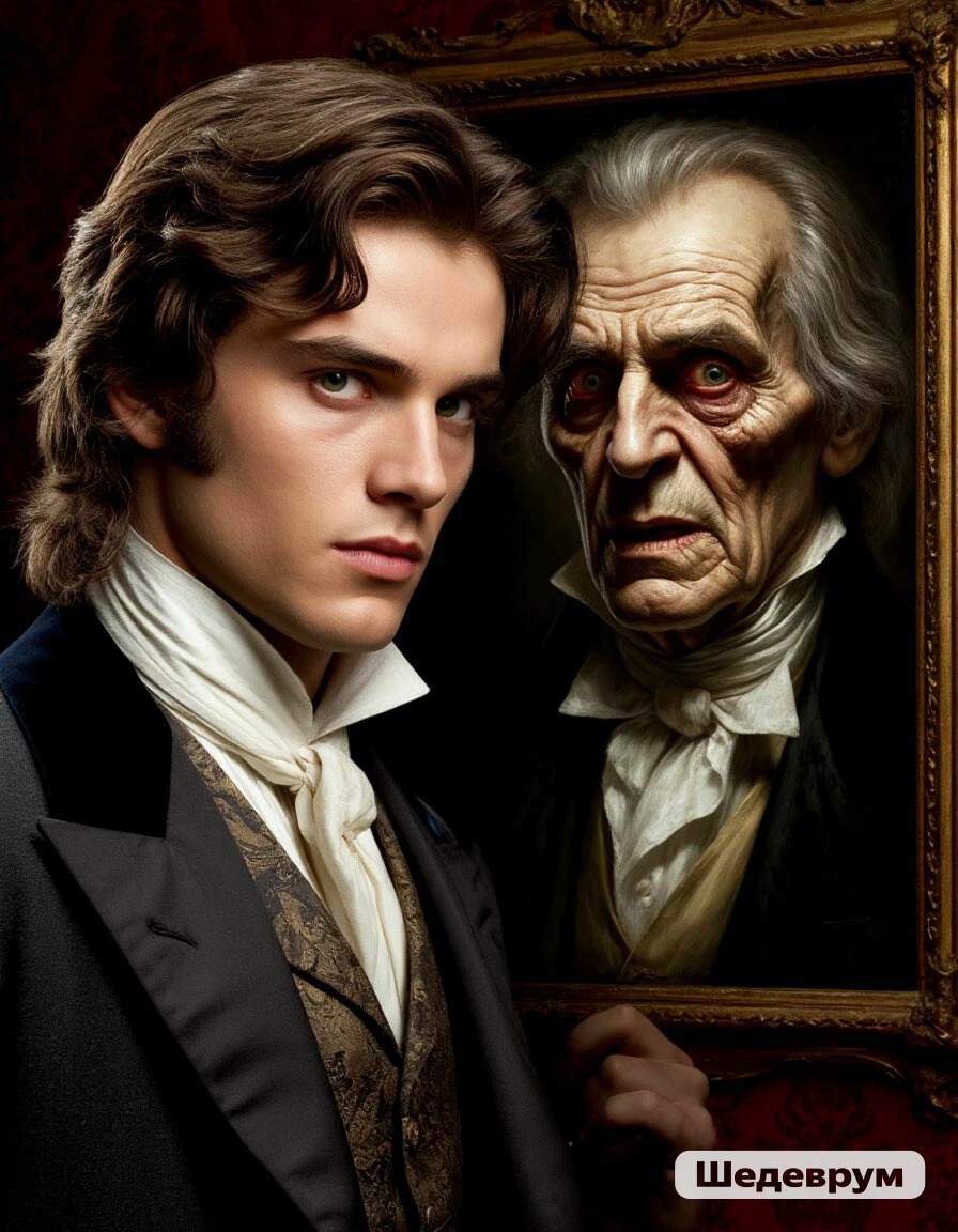 Дориан Грей и его портрет. Создано в Шедевруме специально для сайта "Спадило".