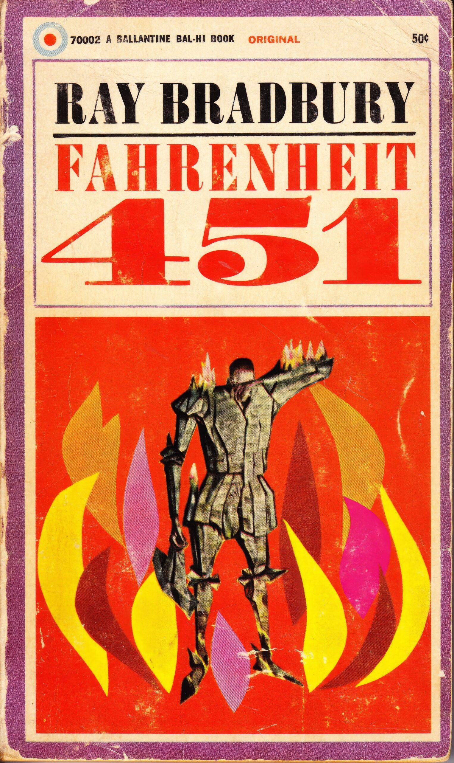 Обложка первого выпуска романа «451 градус по Фаренгейту» в журнале Playboy, 1953 г.