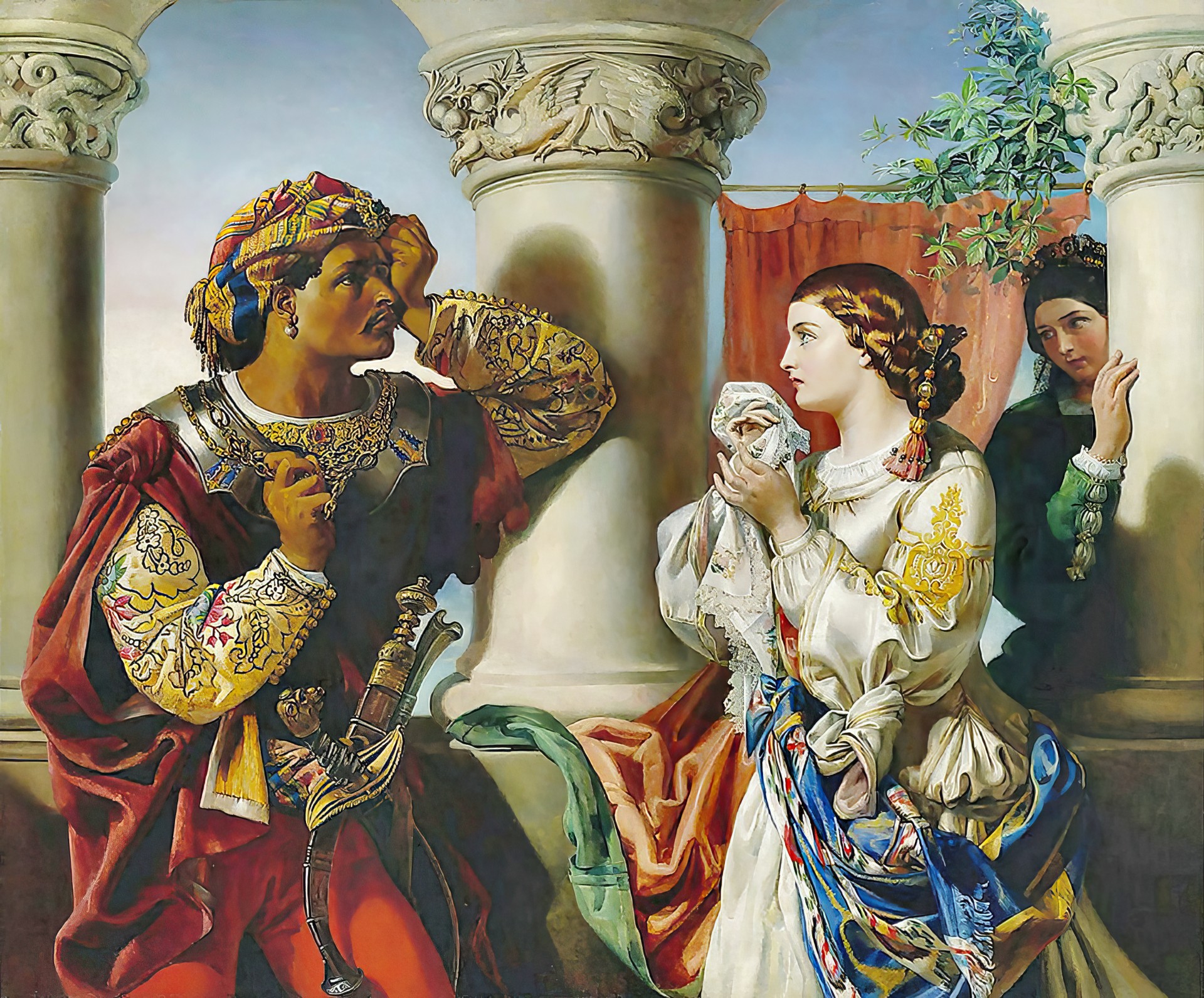 «Отелло и Дездемона». 1859 г. Художник Дэниел Маклис.