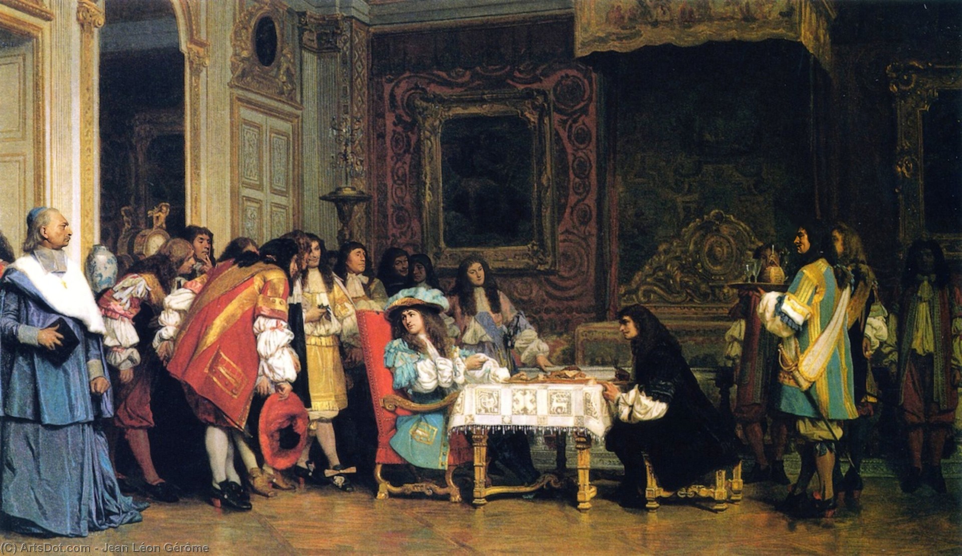 Людовик XIV и Мольер, 1862. Художник Жан Леон Жером.
