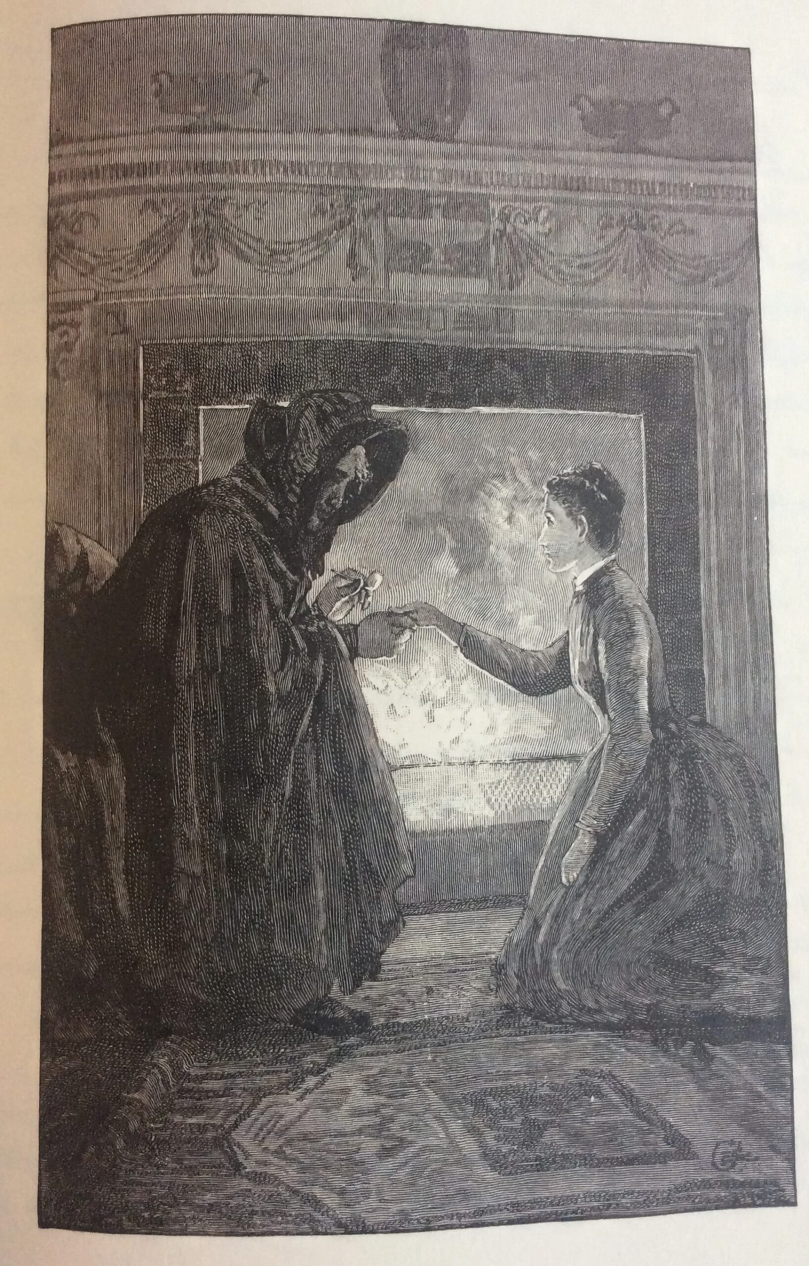 Иллюстрация Edmund Garrett к роману «Джейн Эйр», конец XIX века.