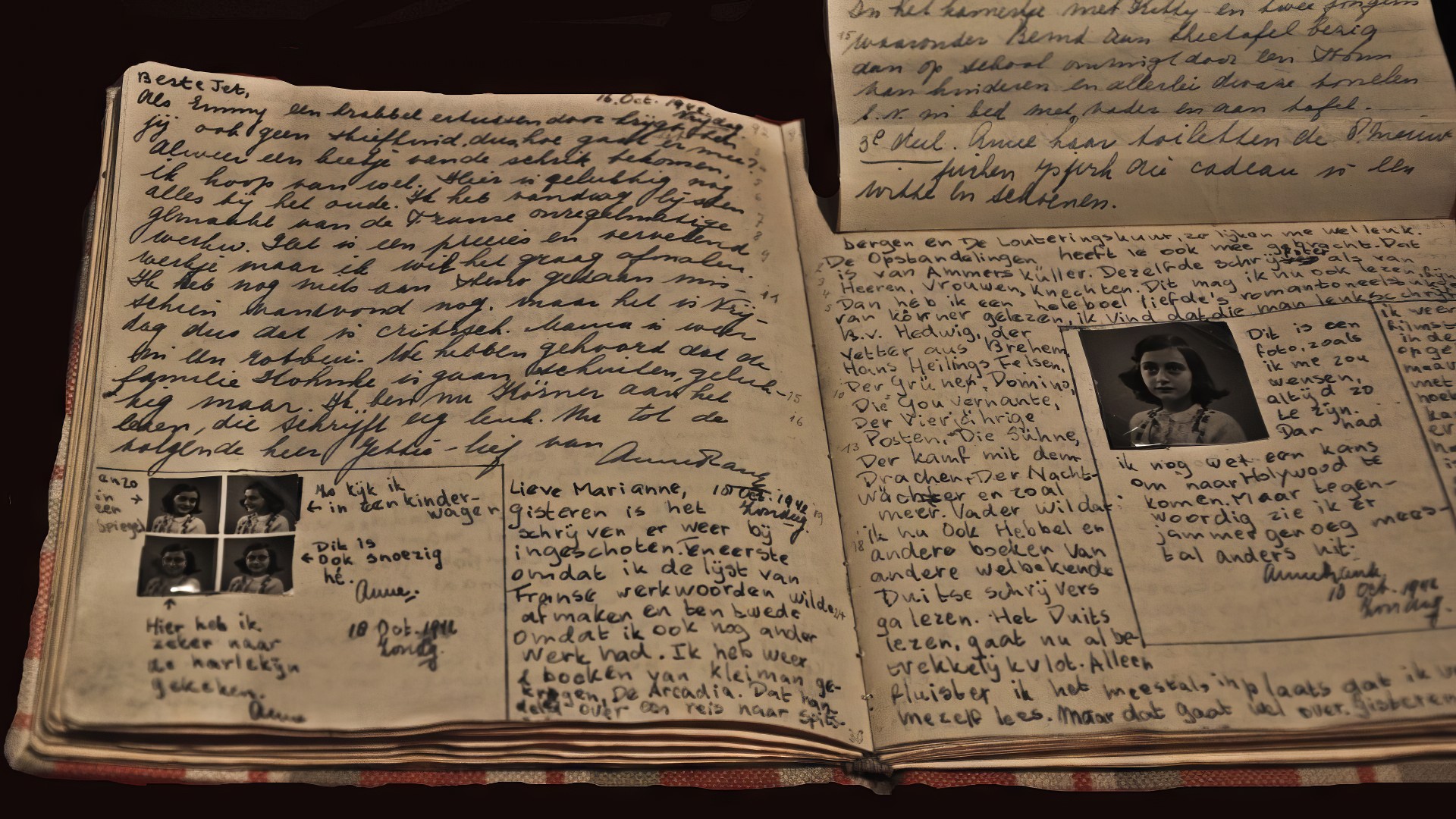 Оригинальный дневник Анны Франк хранится в коллекции Дома-музея Анны Франк в Амстердаме.
Getty Images.