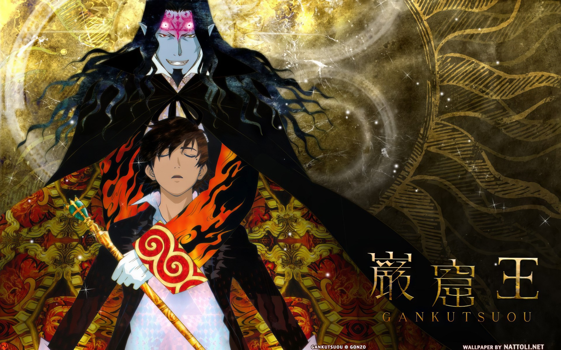 «Gankutsuou» — аниме, базирующееся на вольной адаптации романа Александра Дюма «Граф Монте-Кристо».