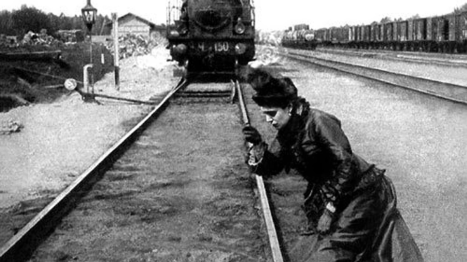 Кадр из немого кино "Анна Каренина", 1914 г.