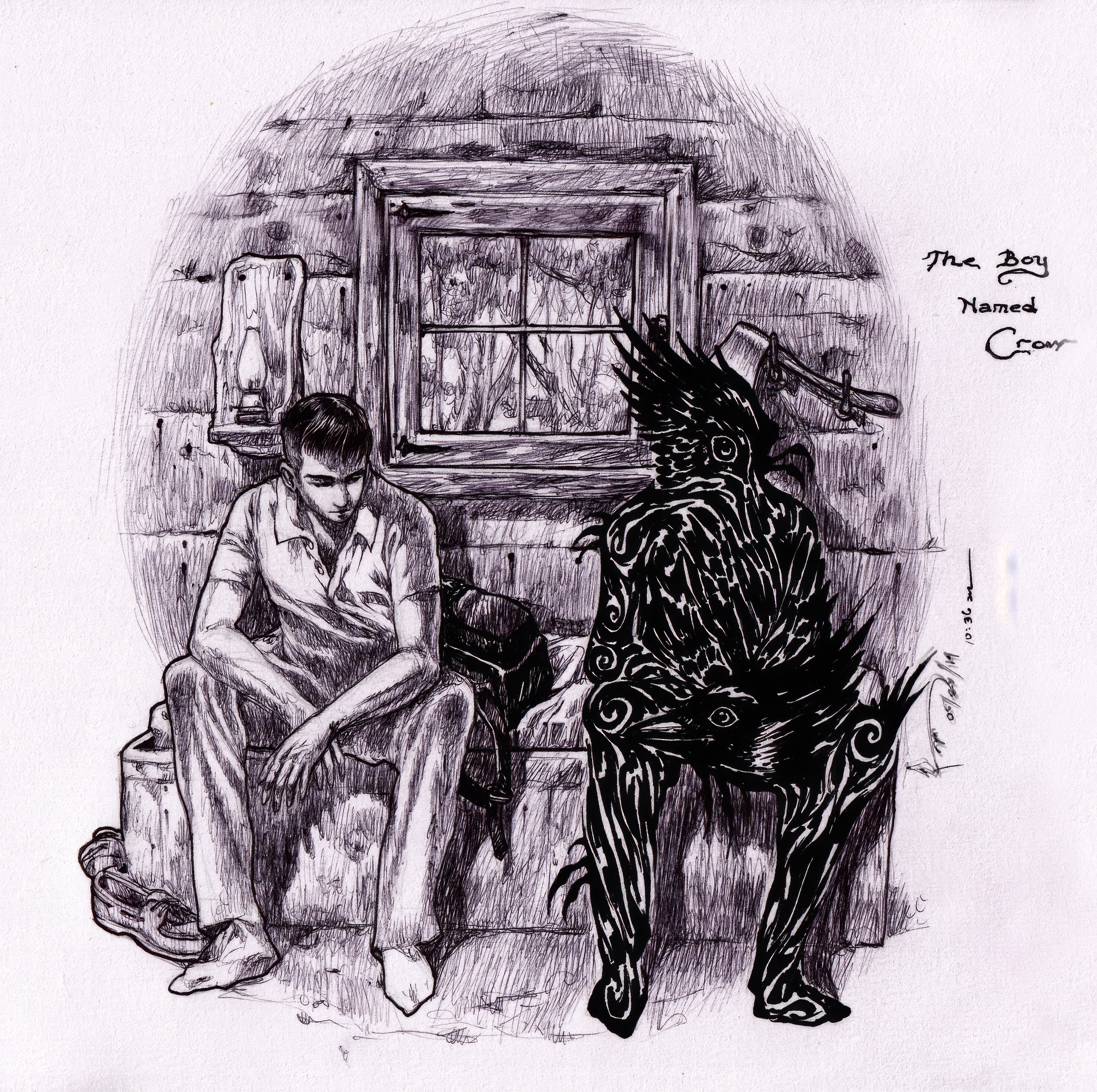 Иллюстрация к роману "Кафка на пляже". Автор неизвестен.