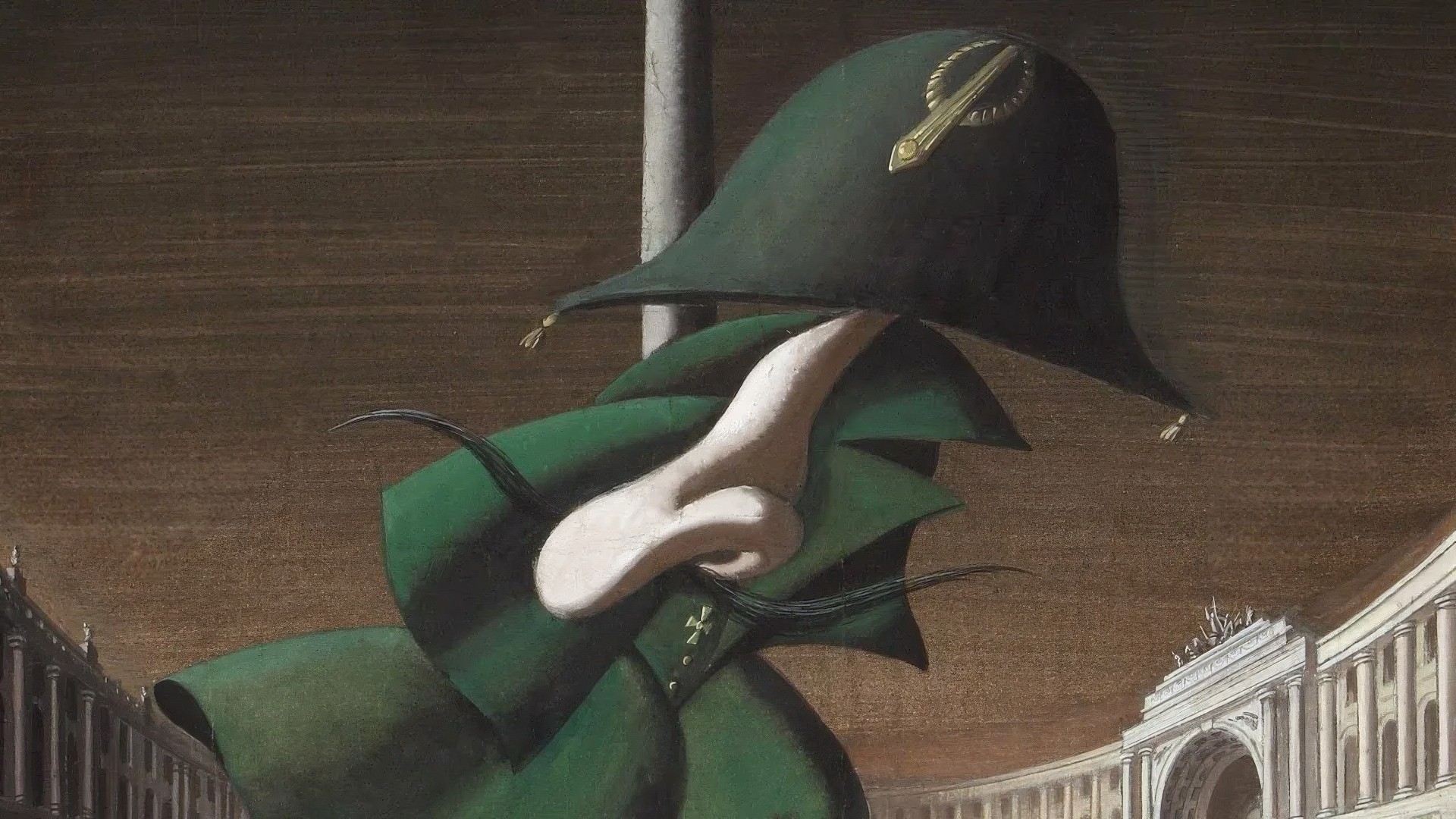 Иллюстрация к повести "Нос" Н. В. Гоголя художника Сергея Алимова (25 апреля 1938 — 17 декабря 2019).