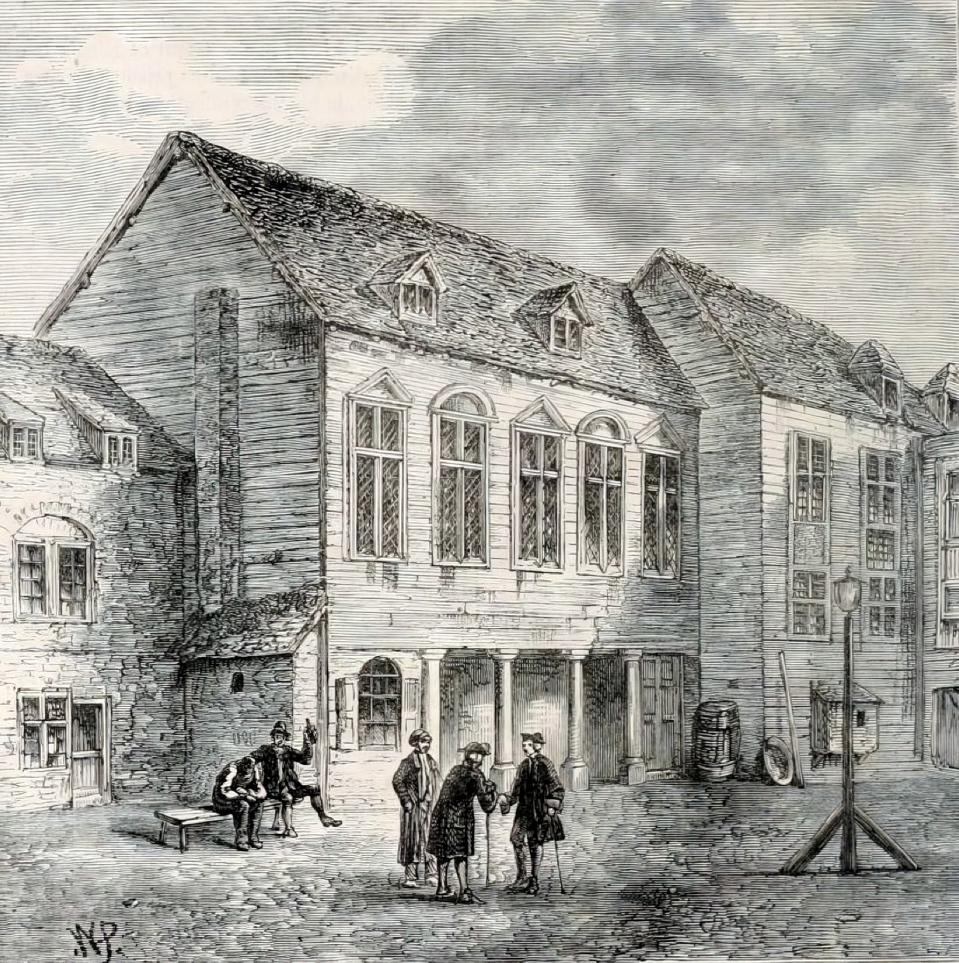 Тюрьма Маршалси, Саутуорк, Лондон, 18 век.