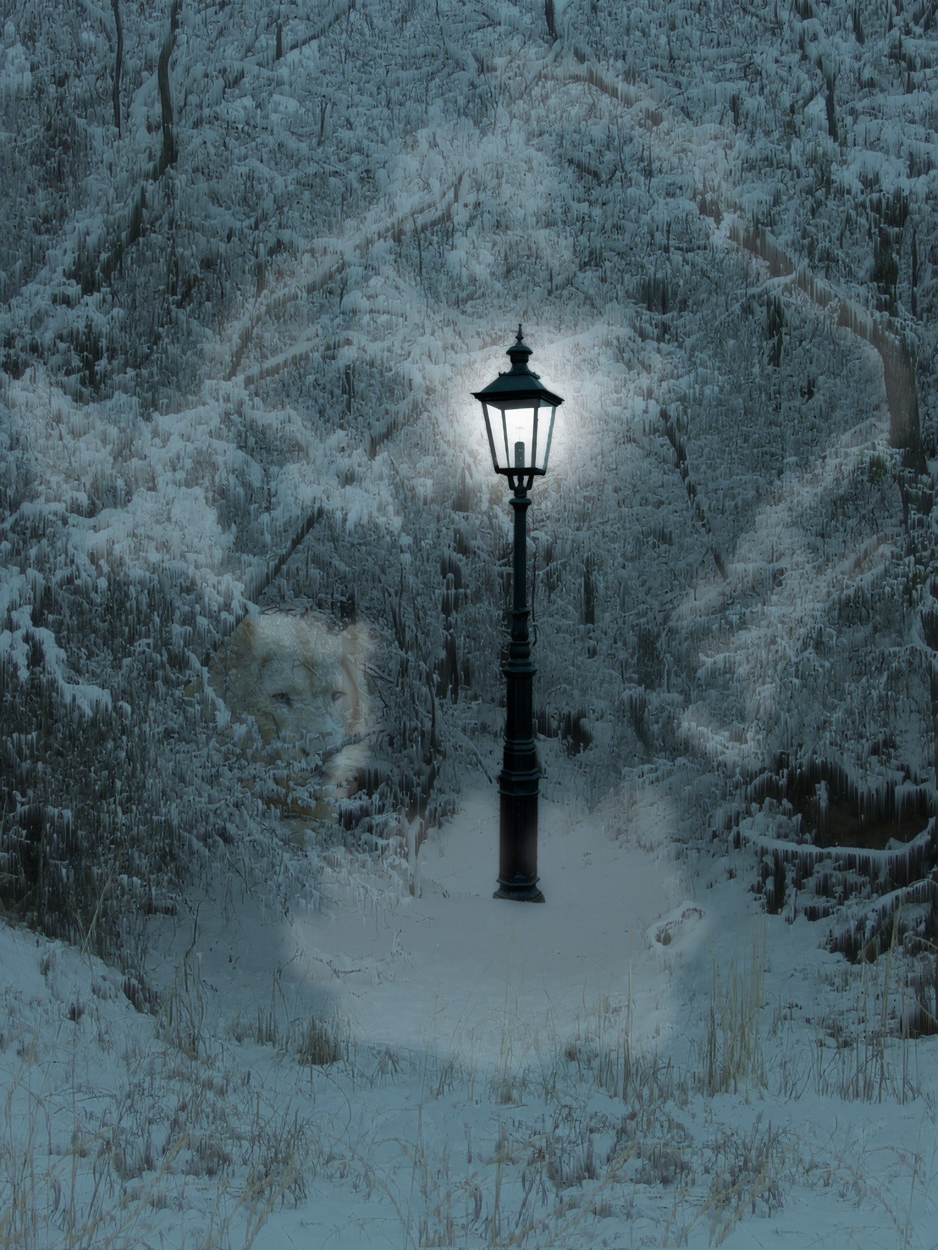 В книге «Лев, колдунья и платяной шкаф» Люси находит фонарный столб, стоящий посреди леса, когда попадает в Нарнию через Платяной шкаф.