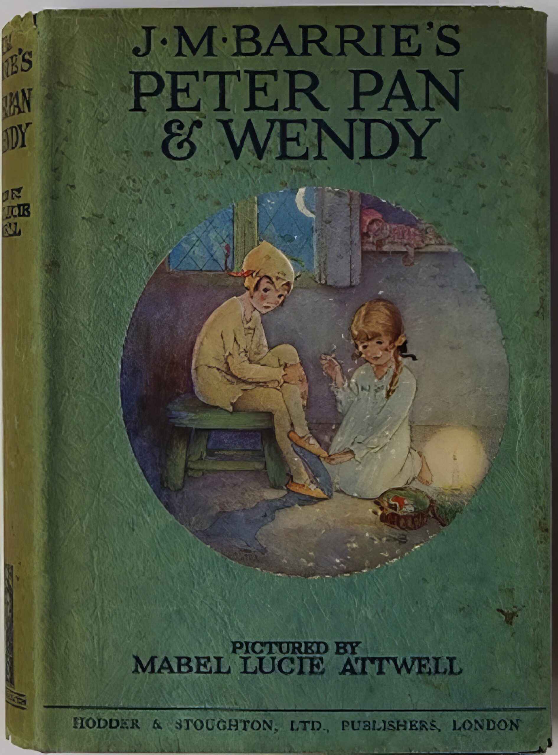 Обложка повести Джеймса Барри «Питер Пэн и Венди» с иллюстрациями Мэйбл Люси Атвелл. Лондон, 1928 год. © Hodder and Stoughton.