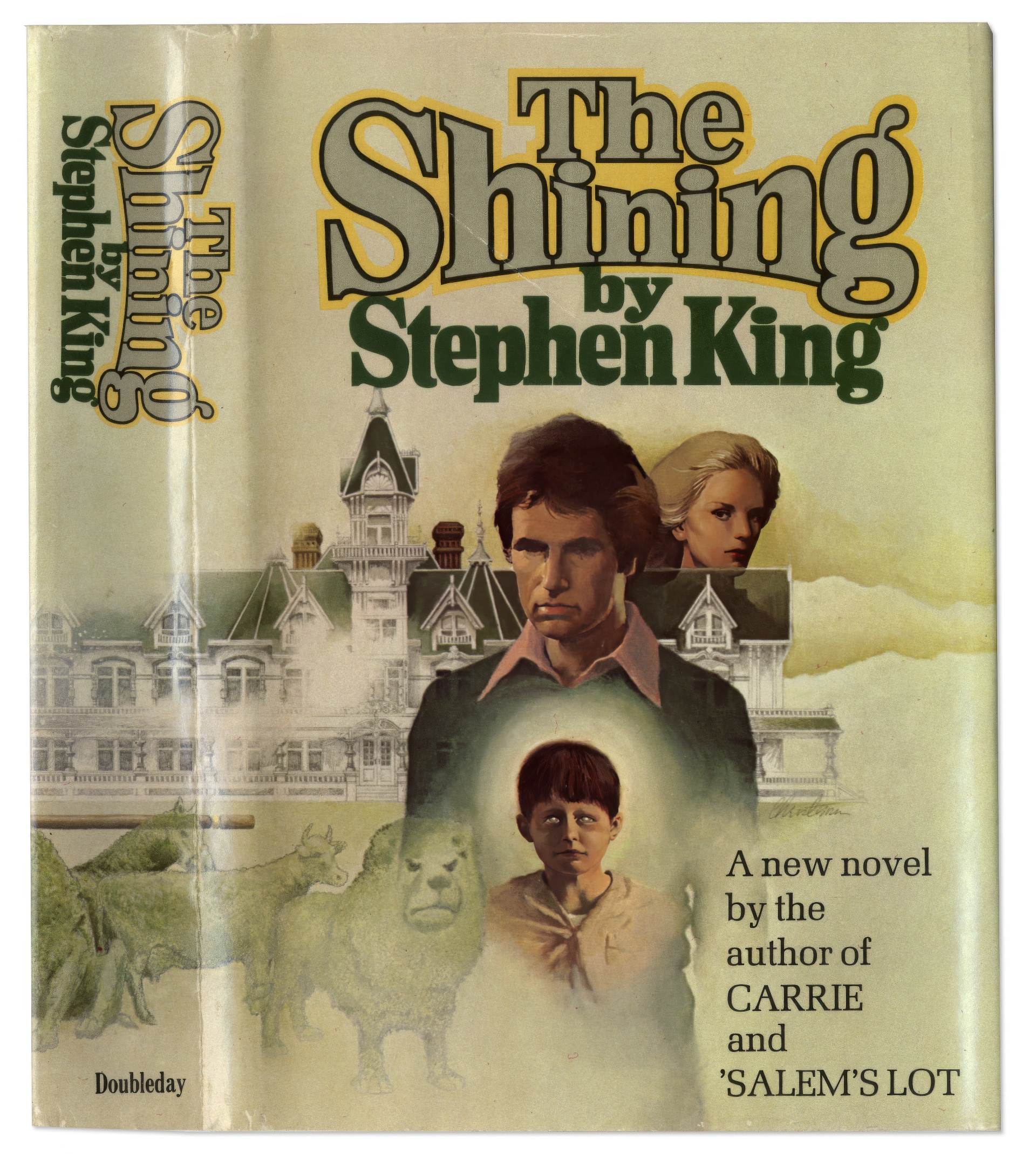 Суперобложка первого издания романа "Сияние" С. Кинга, 1977 год.