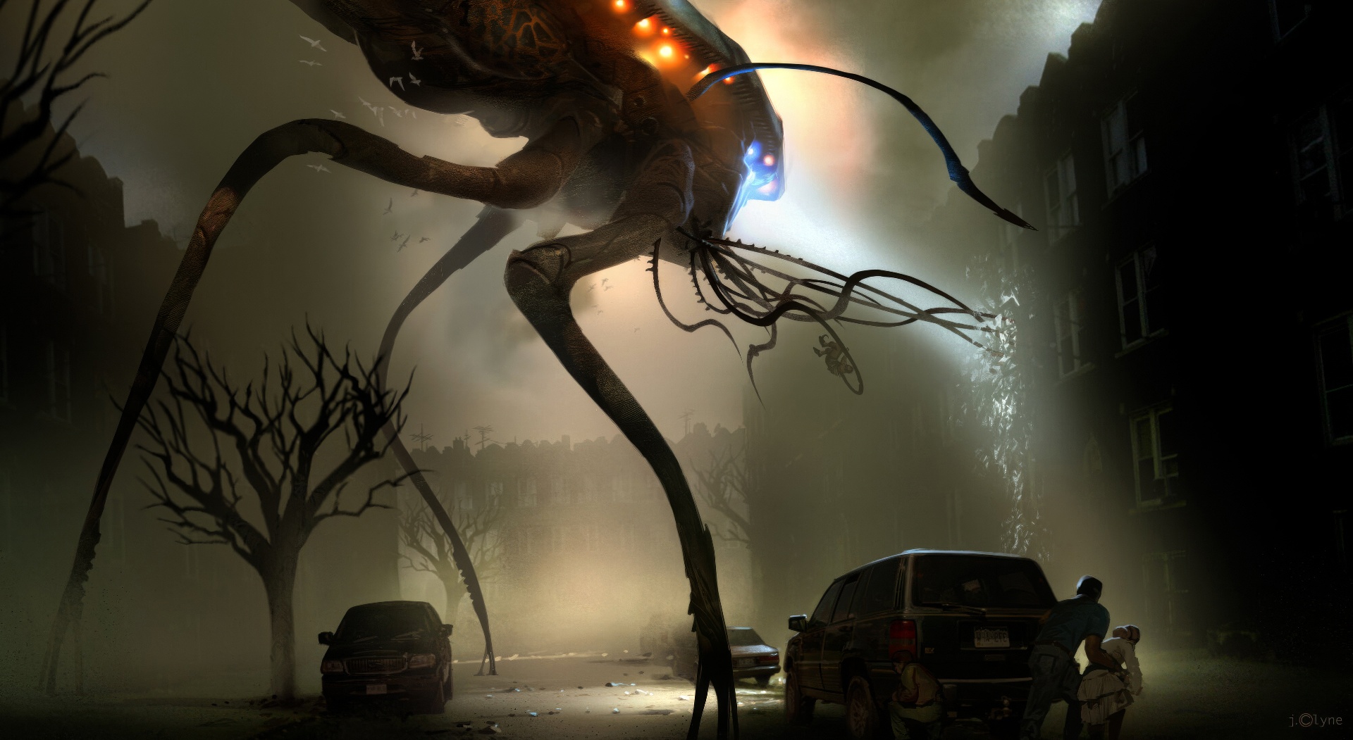 Кадр из фильма Стивена Спилберга "Война миров", 2005, США.