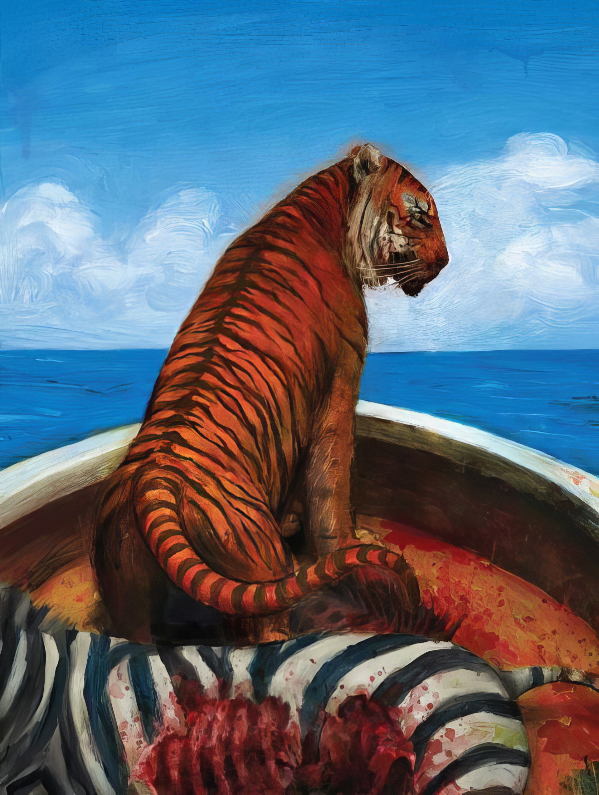 Иллюстрация хорватского художника Томислава Торьянаца к роману Яна Мартеля «Жизнь Пи».